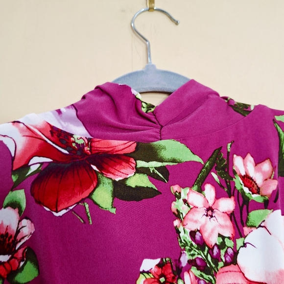 Chico´s |Boho Pink Floral Sleeveless V-neck Long Maxi Dress Sz 4/XL - Picture 9 of 11